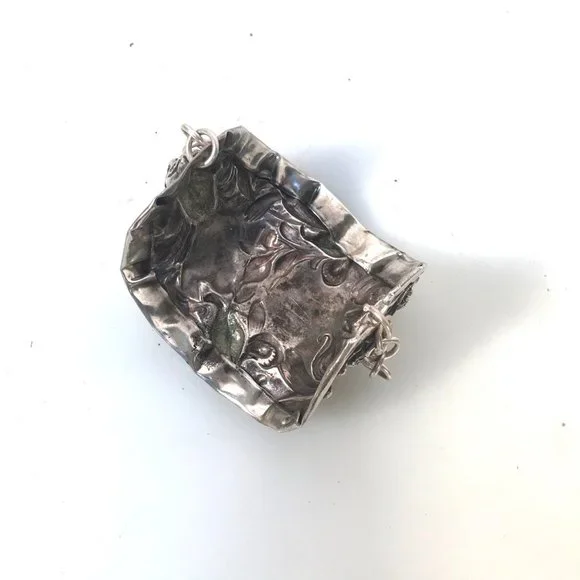 Rare Antique Goddess Sterling Silver Cuff Bracelet Victorian 925 Lady Face Wide - Picture 11 of 11